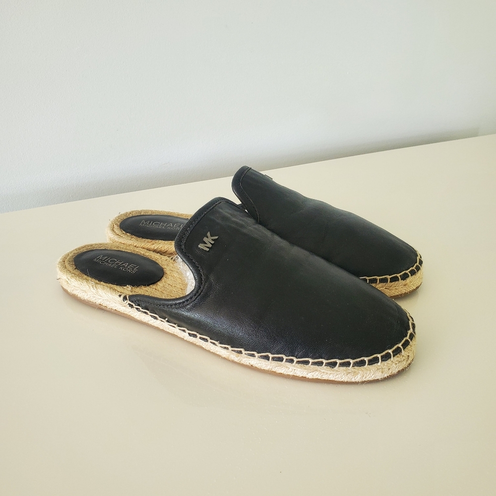 Michael Kors Leather Espadrille Mules Size 6 - Picture 7 of 7